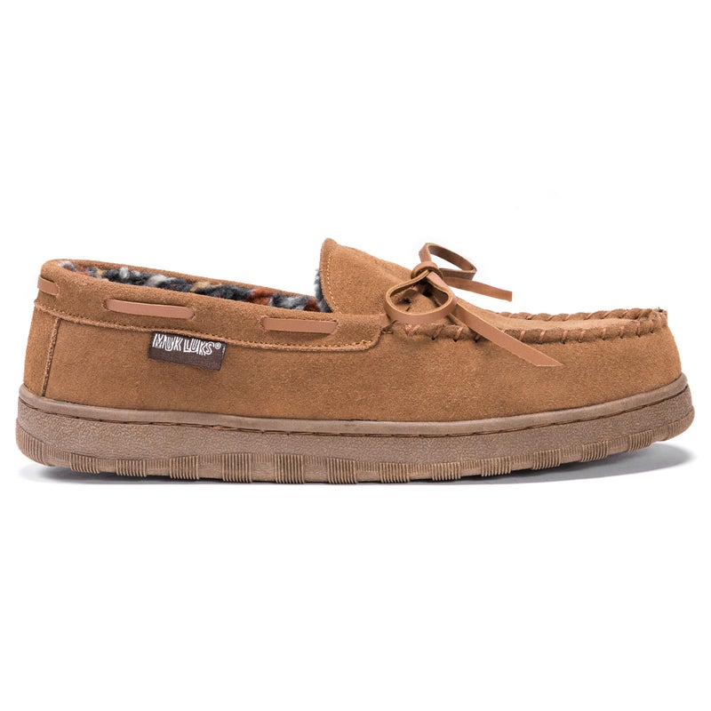 MUK LUKS Men's Paul Slipper, Tan, 12 - Image 4